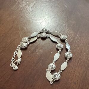 EUC Brighton Silver Necklace with Intricate Design 18 inch length